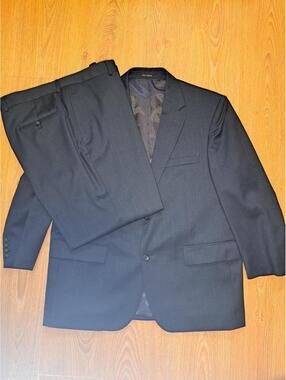 Joseph & Feiss 2 Piece Suit Mens 42S 39x27 Gray 100% Wool